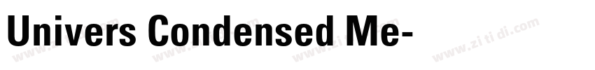 Univers Condensed Me字体转换